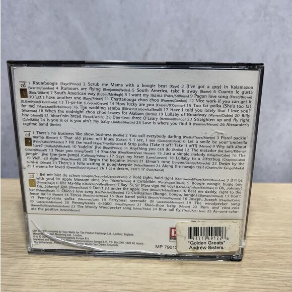 Golden Greats by Andrews Sisters (CD, 2001, 3 Discs Mint Condition - Picture 2 of 4